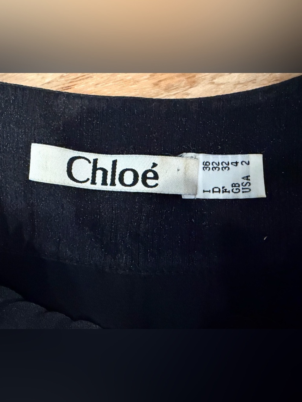 Chloè VTG Silk Chiffon swing dress, silk petal/rosette accents, short sleeve, S - Picture 11 of 15